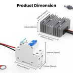 12V/24V to 57V Power Adapter with Switch for Starlink Gen 3 – Ring Terminal
