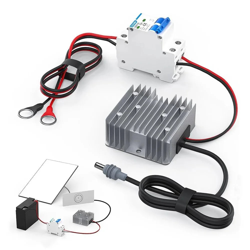 12V/24V to 57V Power Adapter with Switch for Starlink Gen 3 – Ring Terminal