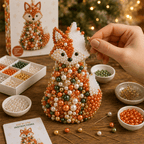 Animal-Themed Beaded Christmas Tree DIY Kit