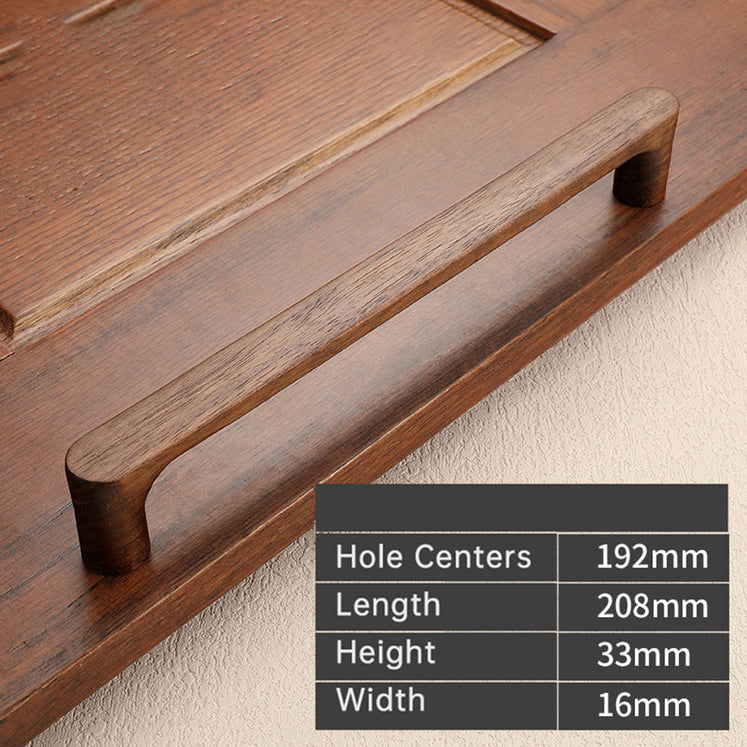 Organic Modern Natural Walnut Wood Cabinet Handles