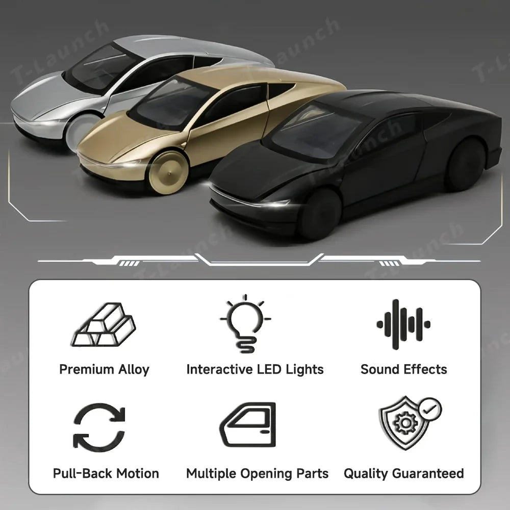 1:32 Cybercab Autonomous Robotaxi Alloy Diecast Model Car