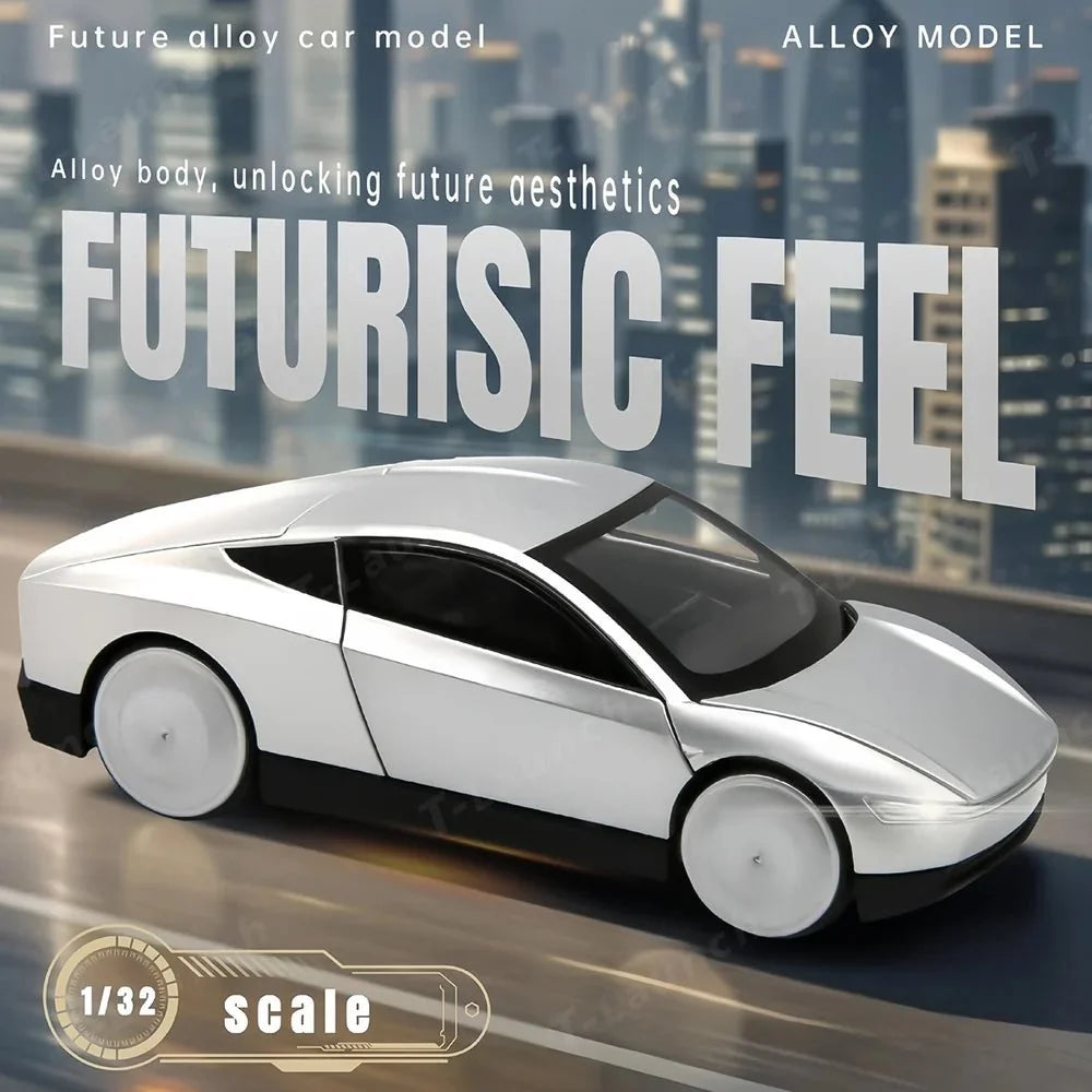 1:32 Cybercab Autonomous Robotaxi Alloy Diecast Model Car