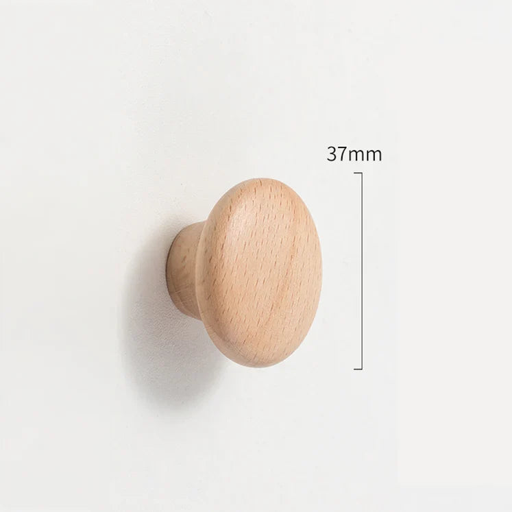 Soft Modern Solid Wood Curved Arch Cabinet Pulls