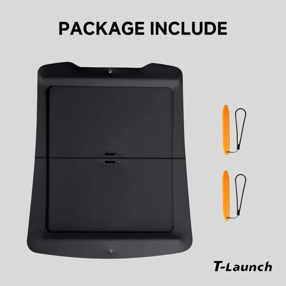 Retractable Roof Sunshade with Dual 1/4" Mounts and Magnetic Points for Tesla Model Y (2020+)
