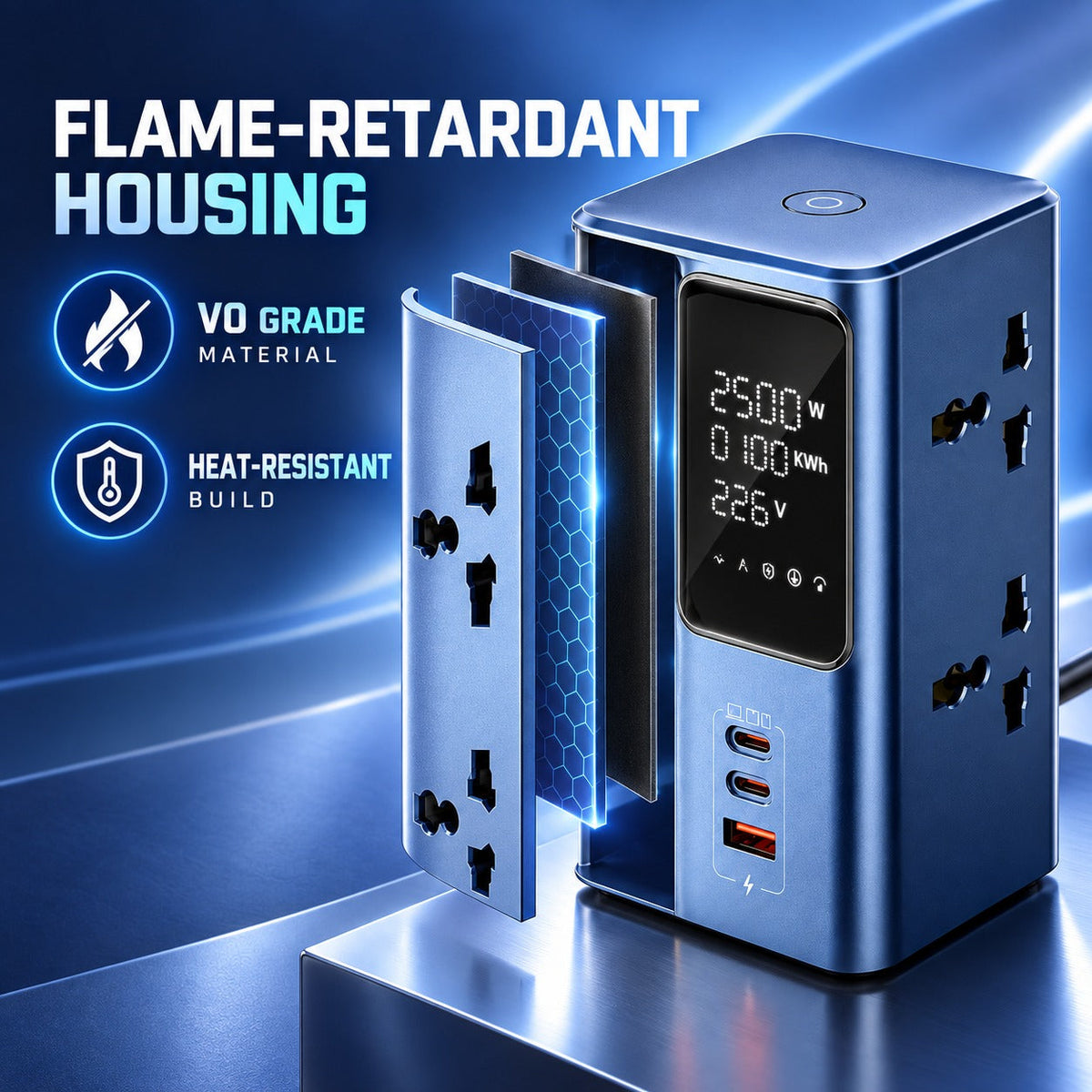 Charge Hub Pro All-in-One Charging Outlet Tower
