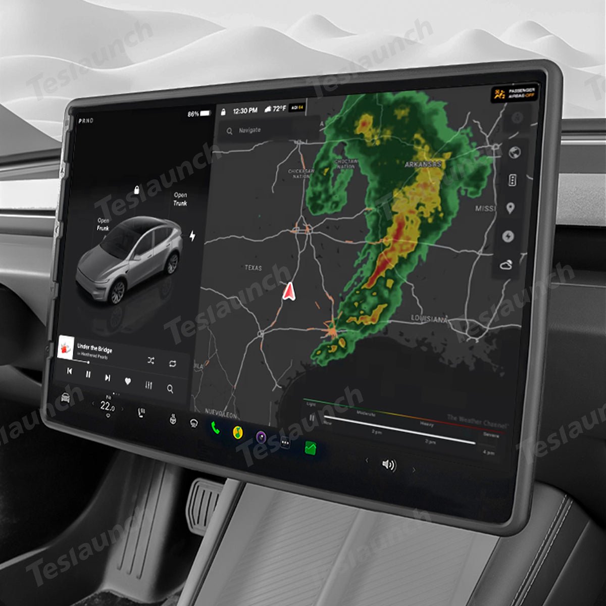 15.4'' Multi-Functional Screen Protector Frame for Tesla Model Y Juniper 2025+