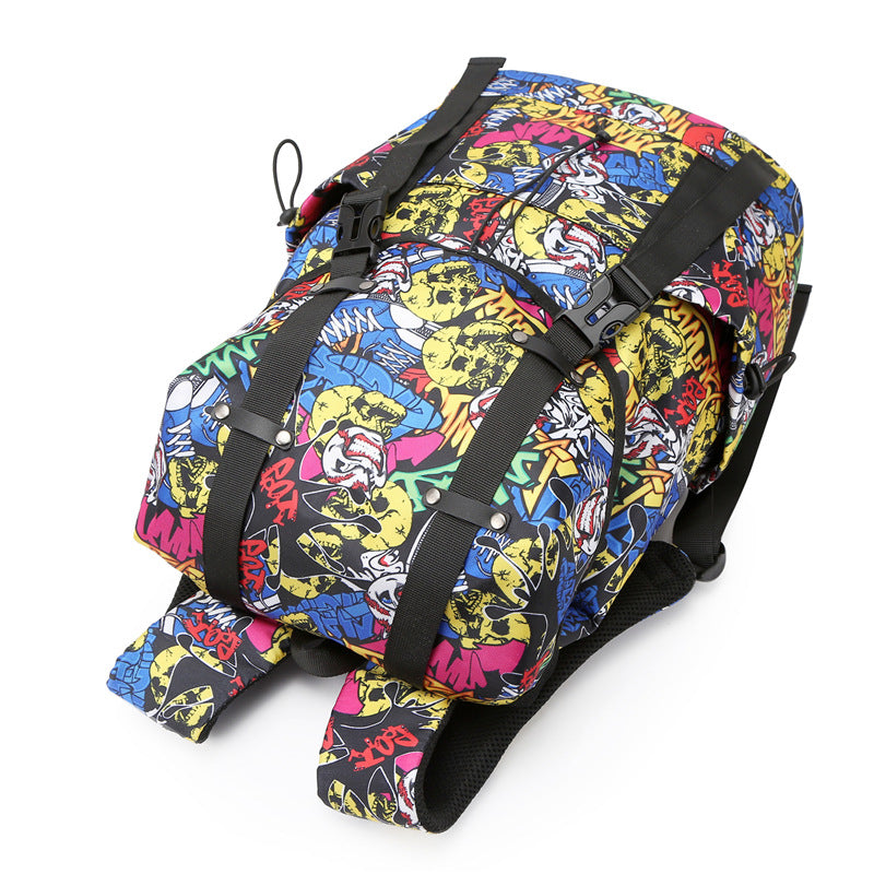 1WoStylish Floral Print Backpack Miroken