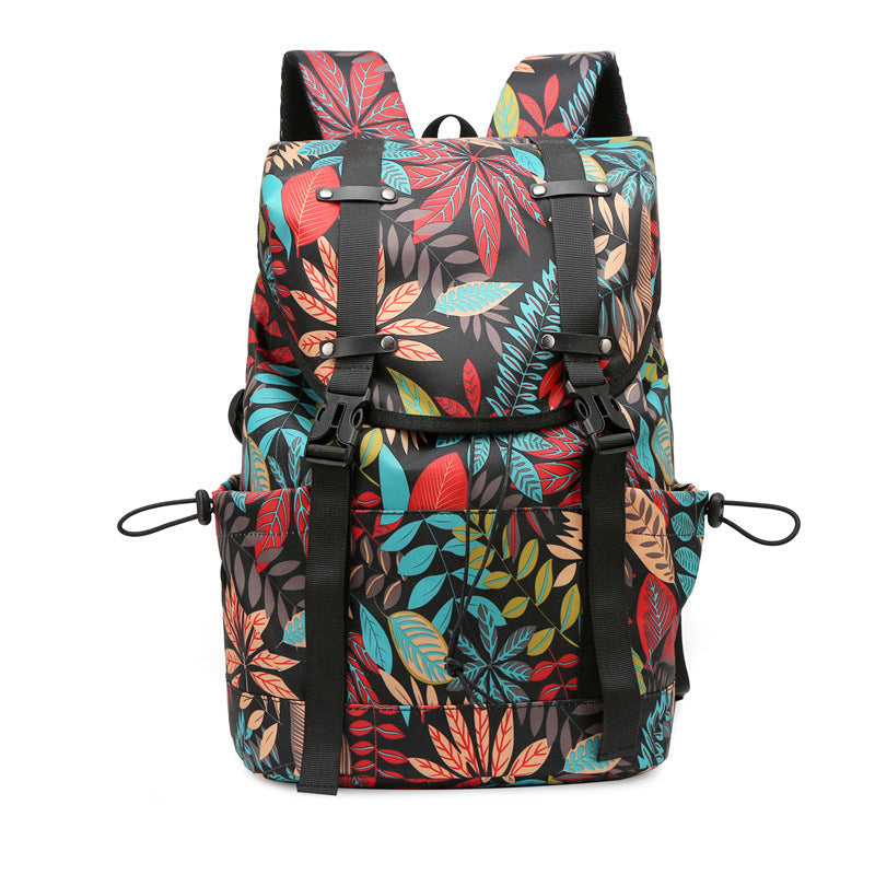 1WoStylish Floral Print Backpack Miroken