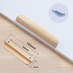 Modern Solid Wood Finger Edge Pulls for Cabinets and Drawers