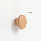 Soft Modern Solid Wood Curved Arch Cabinet Pulls