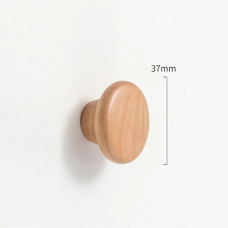 Soft Modern Solid Wood Curved Arch Cabinet Pulls