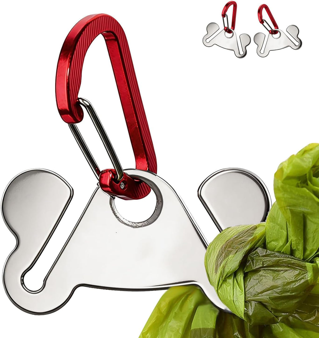 Hands-Free Dog Poop Bag Holder 2-Pack