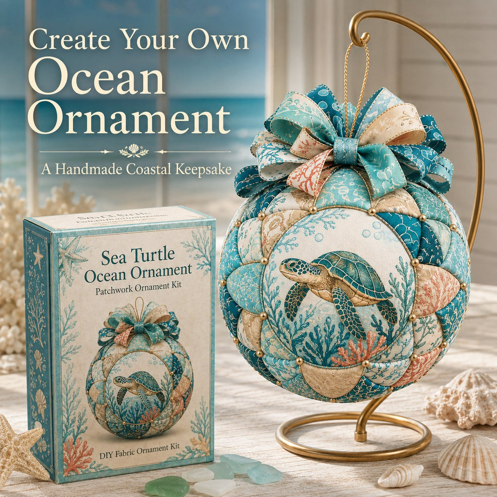 Beginner-Friendly DIY Ocean Treasures Patchwork Ornament Kit Collection