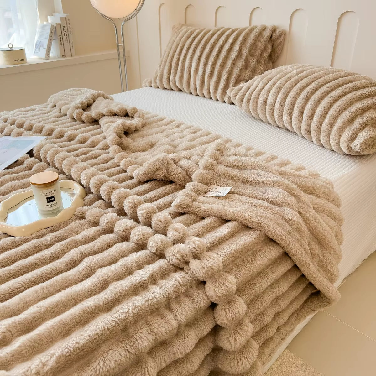 Cozy Striped Throw Blanket