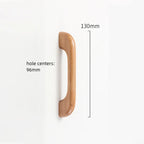 Soft Modern Solid Wood Curved Arch Cabinet Pulls