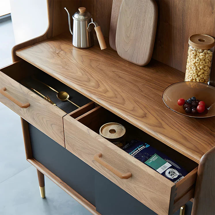 Scandinavian Solid Wood Cabinet Handles