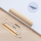 Modern Solid Wood Finger Edge Pulls for Cabinets and Drawers