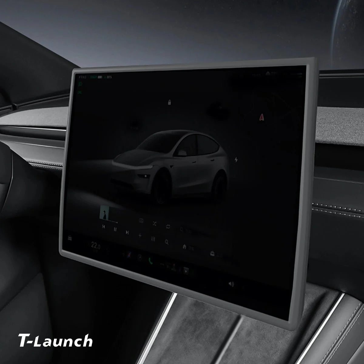 16" Silicone Center Screen Protector Frame for Tesla Model Y Juniper 2026+