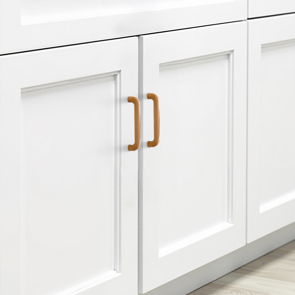 Scandinavian Solid Wood Cabinet Handles