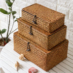 1Handwoven Storage Box with Lid Miroken