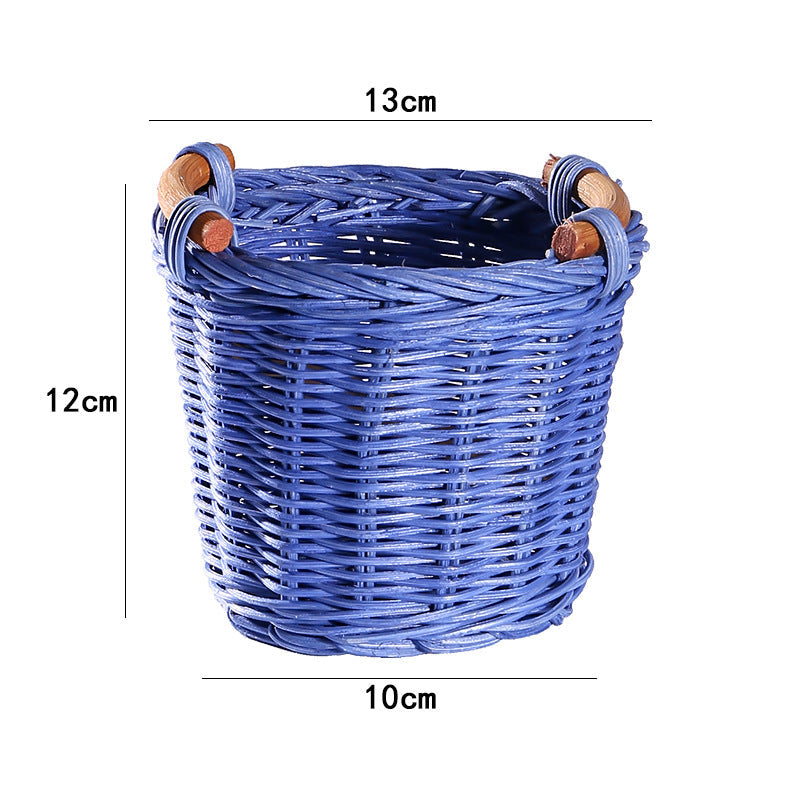 1Handwoven Decorative Storage Basket Miroken