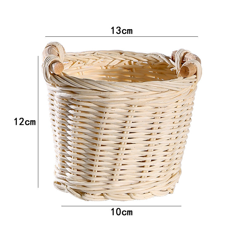 1Handwoven Decorative Storage Basket Miroken