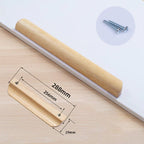 Modern Solid Wood Finger Edge Pulls for Cabinets and Drawers