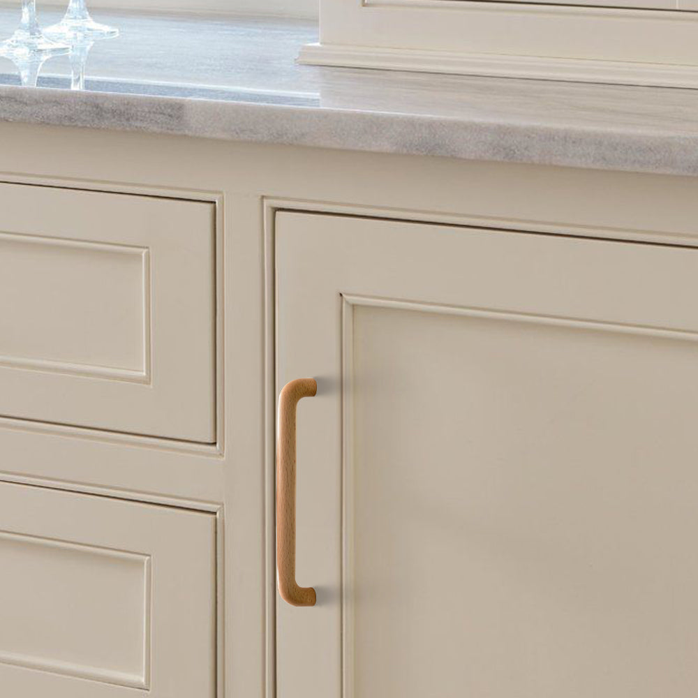 Scandinavian Solid Wood Cabinet Handles