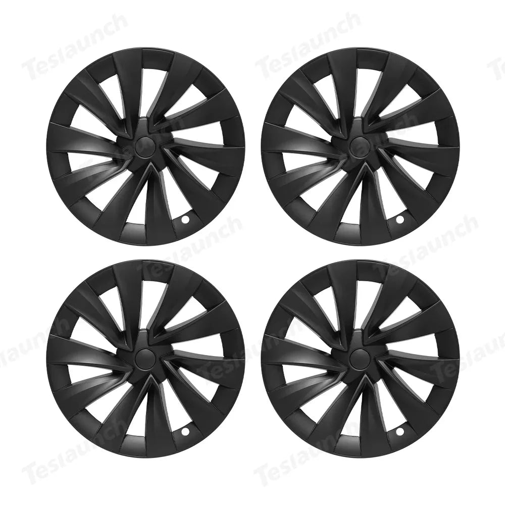 18'' Aero Hubcaps Wheel Covers for Tesla Model 3 (2017–2023) – Helix 2.0 Style (Set of 4)