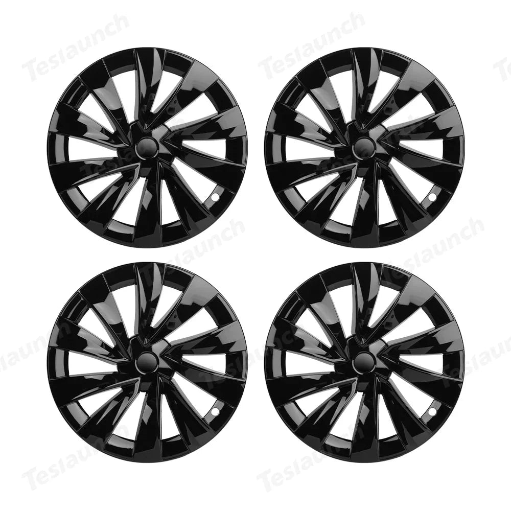 18'' Aero Hubcaps Wheel Covers for Tesla Model 3 (2017–2023) – Helix 2.0 Style (Set of 4)