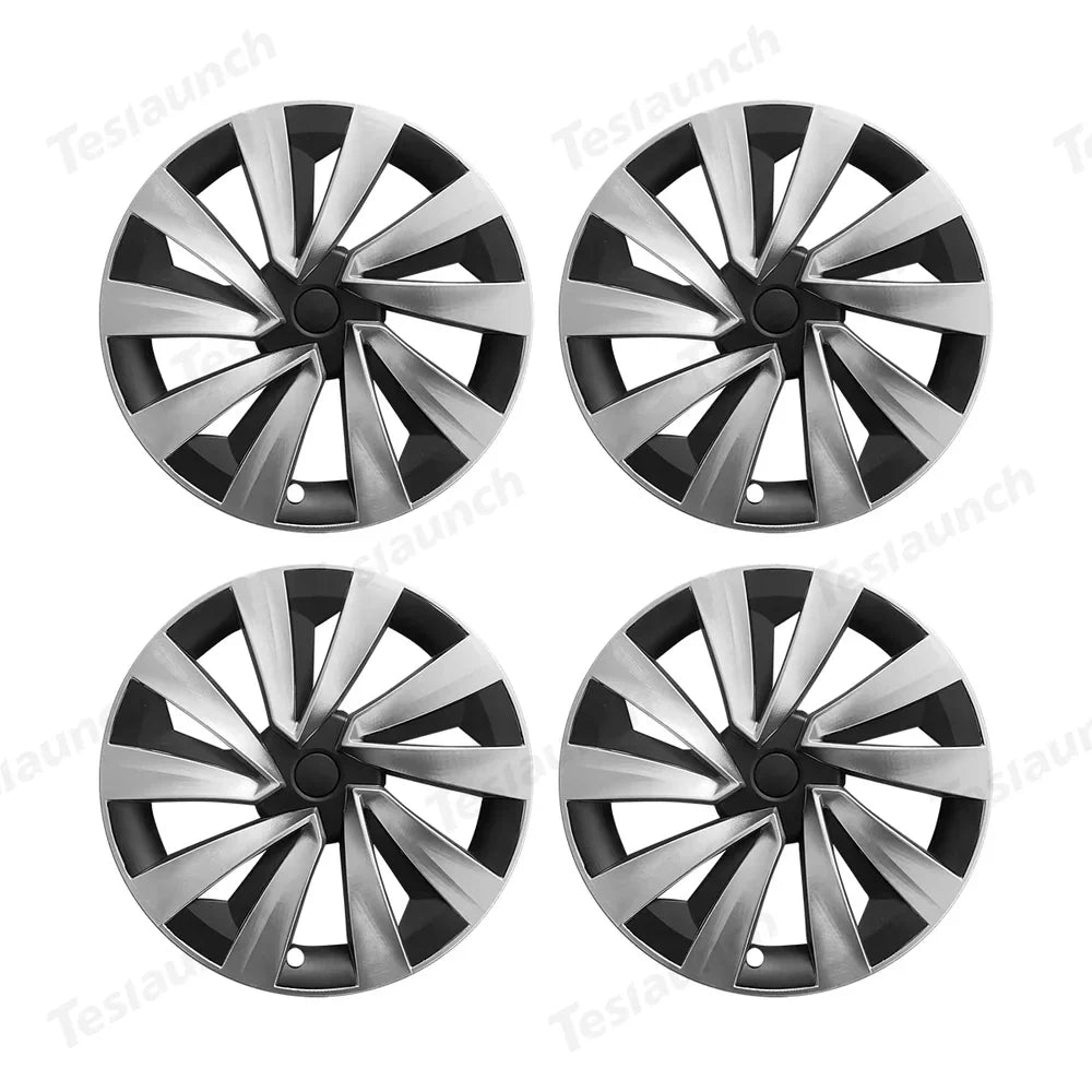 18'' Aero Hubcaps Wheel Covers for Tesla Model 3 (2017–2023) – Helix 2.0 Style (Set of 4)