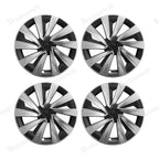18'' Aero Hubcaps Wheel Covers for Tesla Model 3 (2017–2023) – Helix 2.0 Style (Set of 4)