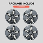 19'' Crossflow Full-Cover Hubcaps Wheel Covers – Arachnid 2.0 Style for Tesla Model Y Juniper 2025+ (Set of 4)