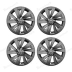 19'' Crossflow Hubcaps Wheel Covers for Tesla Model Y Juniper 2025+ – Helix 2.0 Style (Set of 4)