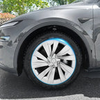 19'' Crossflow Hubcaps Wheel Covers for Tesla Model Y Juniper 2025+ – Helix 2.0 Style (Set of 4)
