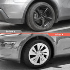 19'' Crossflow Hubcaps Wheel Covers for Tesla Model Y Juniper 2025+ – Helix 2.0 Style (Set of 4)
