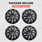 19'' Crossflow Hubcaps Wheel Covers – Spiral Spoke Style for Tesla Model Y Juniper 2025+ (Set of 4)