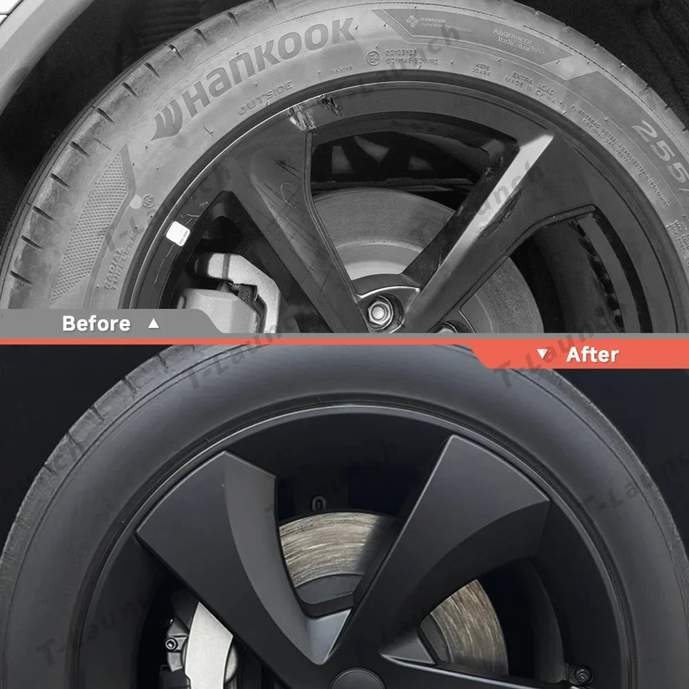 19'' Crossflow Hubcaps Wheel Covers – Twist Spoke Style for Tesla Model Y Juniper 2025+ (Set of 4)