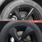 19'' Crossflow Hubcaps Wheel Covers – Twist Spoke Style for Tesla Model Y Juniper 2025+ (Set of 4)