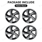 19'' Crossflow Hubcaps Wheel Covers – Twist Spoke Style for Tesla Model Y Juniper 2025+ (Set of 4)