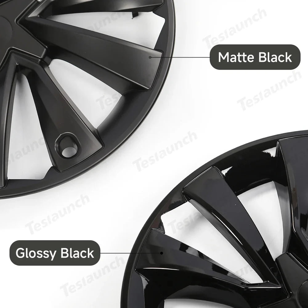19'' Crossflow Wheel Cover Hubcaps for Tesla Model Y Juniper 2025+ – Turbine Styles (Set of 4)