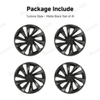 19'' Crossflow Wheel Cover Hubcaps for Tesla Model Y Juniper 2025+ – Turbine Styles (Set of 4)