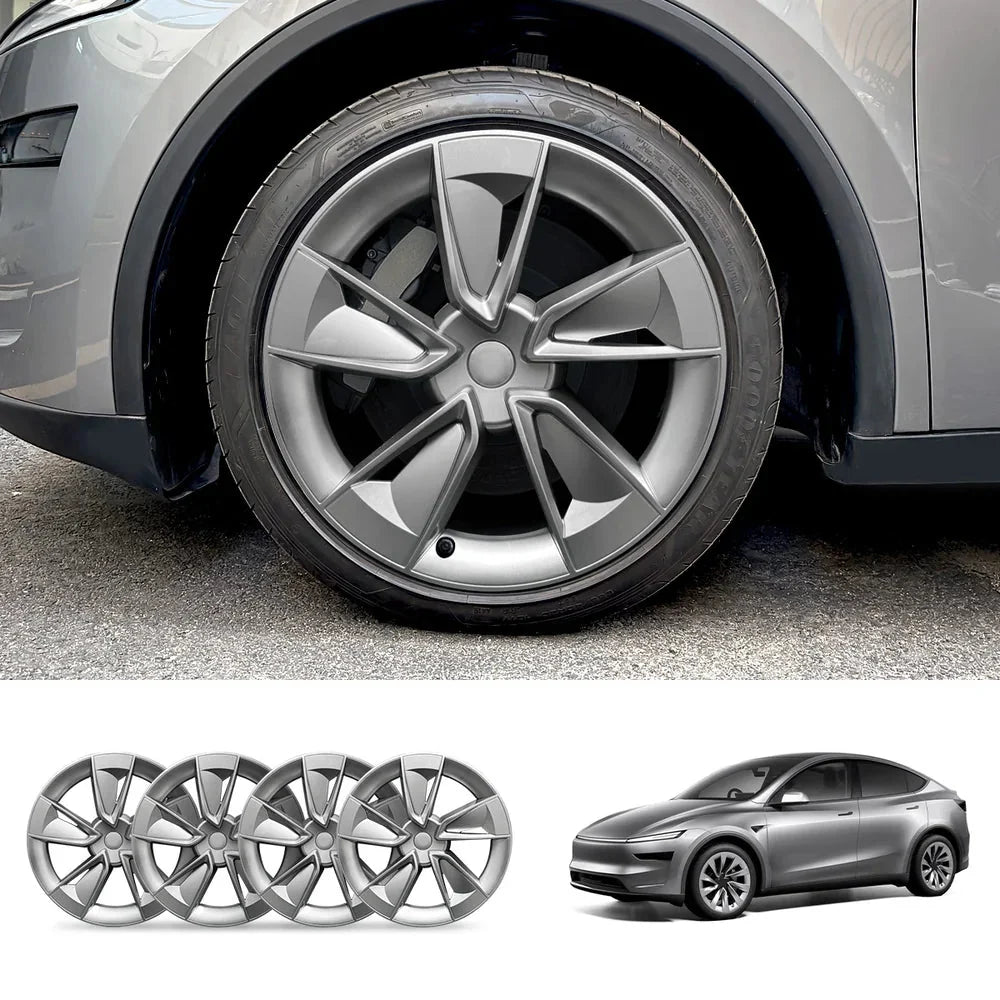 19'' Crossflow Wheel Cover Hubcaps for Tesla Model Y Juniper 2025+(4PCS)- Inspired by the Model 3 Highland Performance