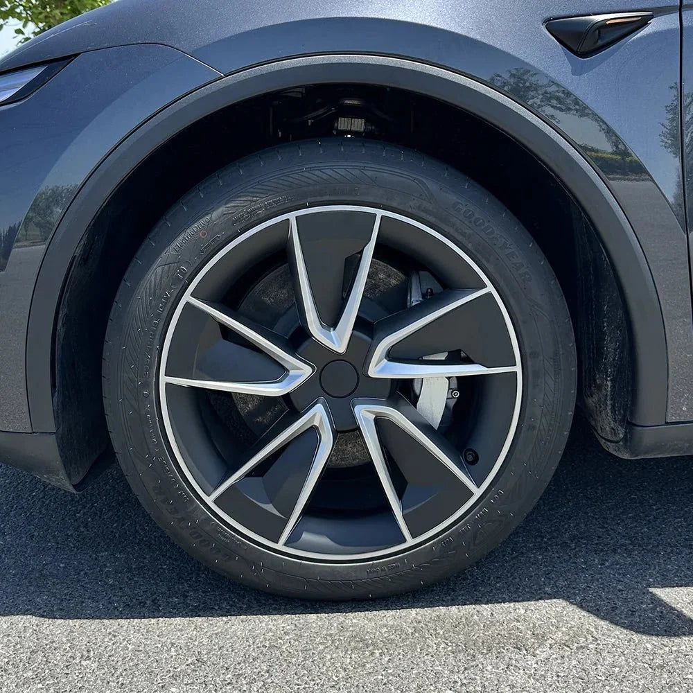 19'' Crossflow Wheel Cover Hubcaps for Tesla Model Y Juniper 2025+(4PCS)- Inspired by the Model 3 Highland Performance