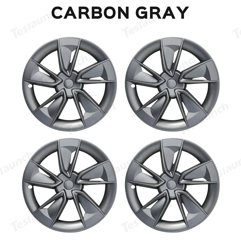 19'' Crossflow Wheel Cover Hubcaps for Tesla Model Y Juniper 2025+(4PCS)- Inspired by the Model 3 Highland Performance