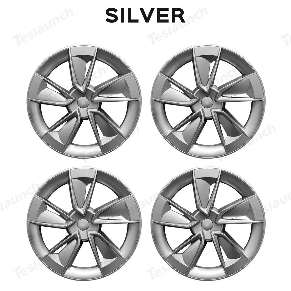19'' Crossflow Wheel Cover Hubcaps for Tesla Model Y Juniper 2025+(4PCS)- Inspired by the Model 3 Highland Performance