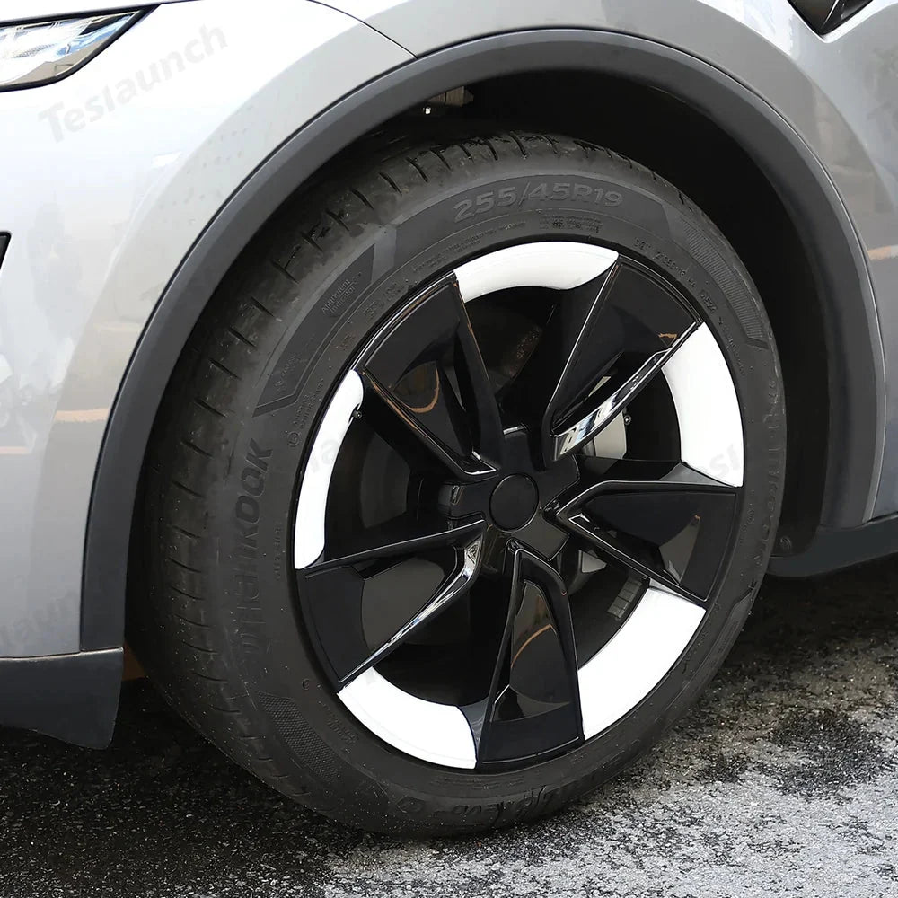19'' Crossflow Wheel Cover Hubcaps for Tesla Model Y Juniper 2025+(4PCS)- Inspired by the Model 3 Highland Performance