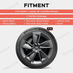 19'' Crossflow Wheel Cover Hubcaps for Tesla Model Y Juniper 2025+(4PCS)- Inspired by the Model 3 Highland Performance