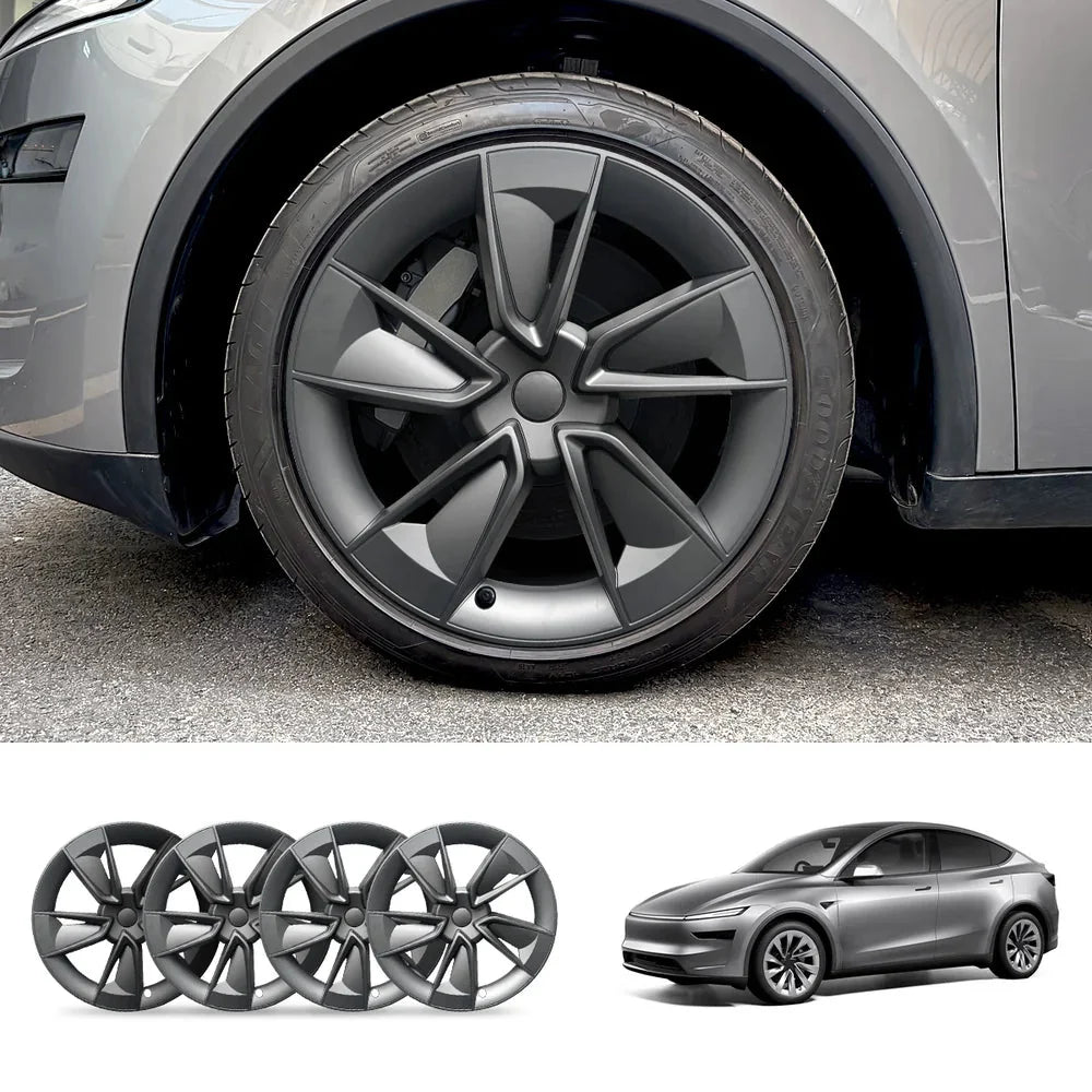 19'' Crossflow Wheel Cover Hubcaps for Tesla Model Y Juniper 2025+(4PCS)- Inspired by the Model 3 Highland Performance