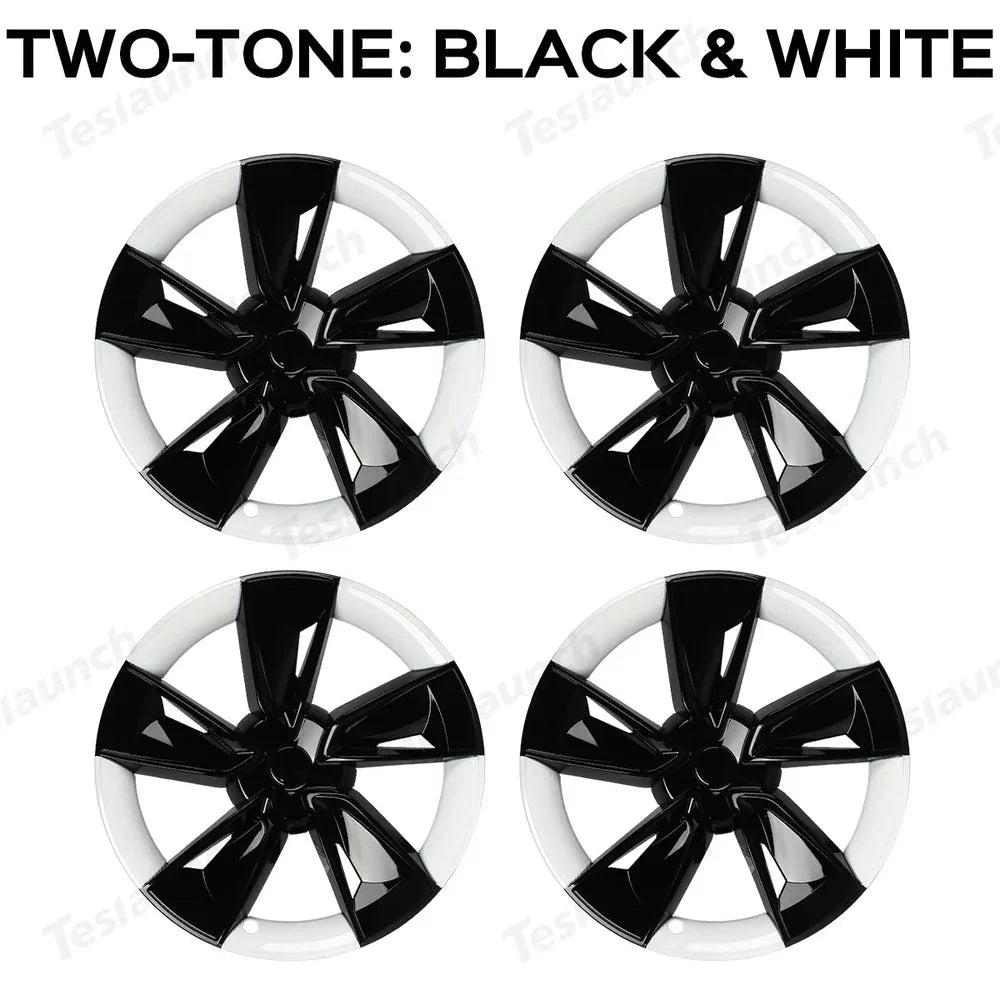 19'' Crossflow Wheel Cover Hubcaps for Tesla Model Y Juniper 2025+(4PCS)- Inspired by the Model 3 Highland Performance